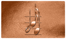 DNSEMP-C-382-CP Music Notes Copper
